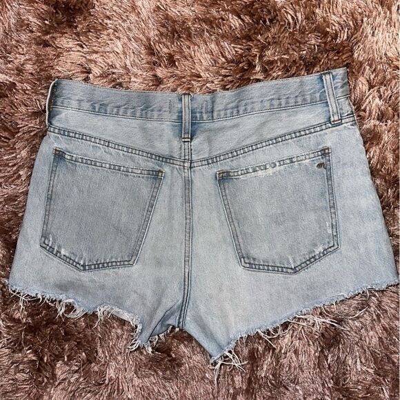 Madewell Relaxed Denim frayed hem Shorts sz 29 - Picture 6 of 9